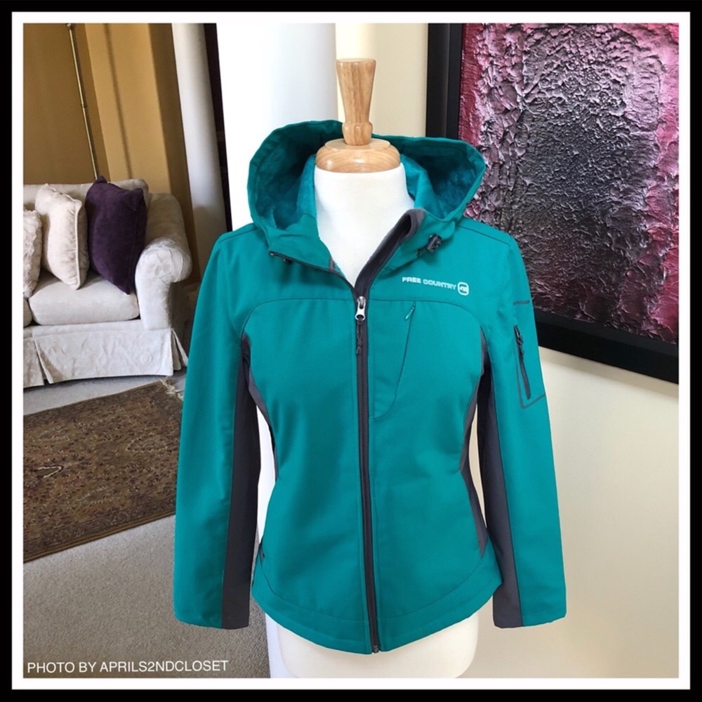 FREE COUNTRY SOFTSHELL JACKET - Picture 3 of 8